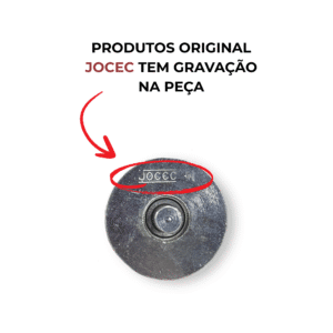 Roldana 4'' canal V com Suporte latera Kit c/2 peças - JOCEC - Imagem 4