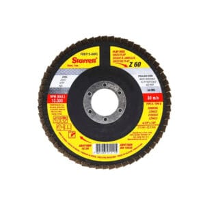 Disco Flap 4.1/2 X 7/8 GR60 C/6 Peças FDS115-60FC – Starrett - Imagem 2